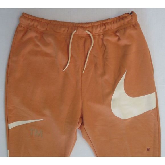 Nike DD6001 808 Men's Sz L Hot Curry Sportswear Swoosh Semi-Brushed Back Joggers - Picture 3 of 12